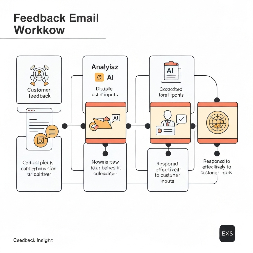 AI streamlines customer feedback email management for better insights.