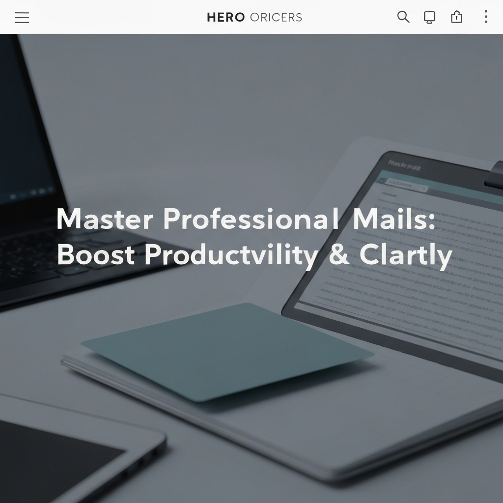 Master Professional Mails: Boost Productivity & Clarity