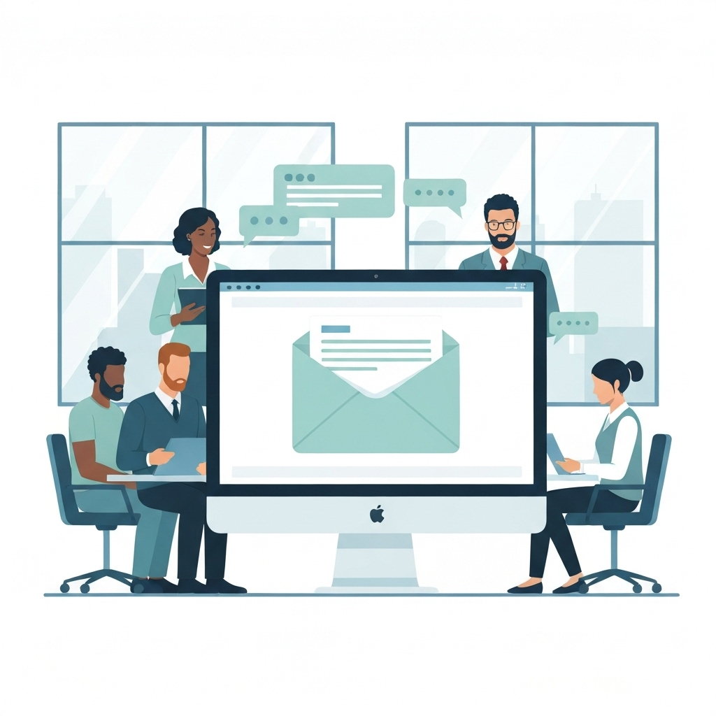 AI email assistant streamlining company email management for enhanced productivity.