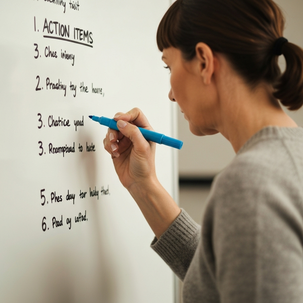 Minimalist illustration explaining key action items for mastering your to-do list.