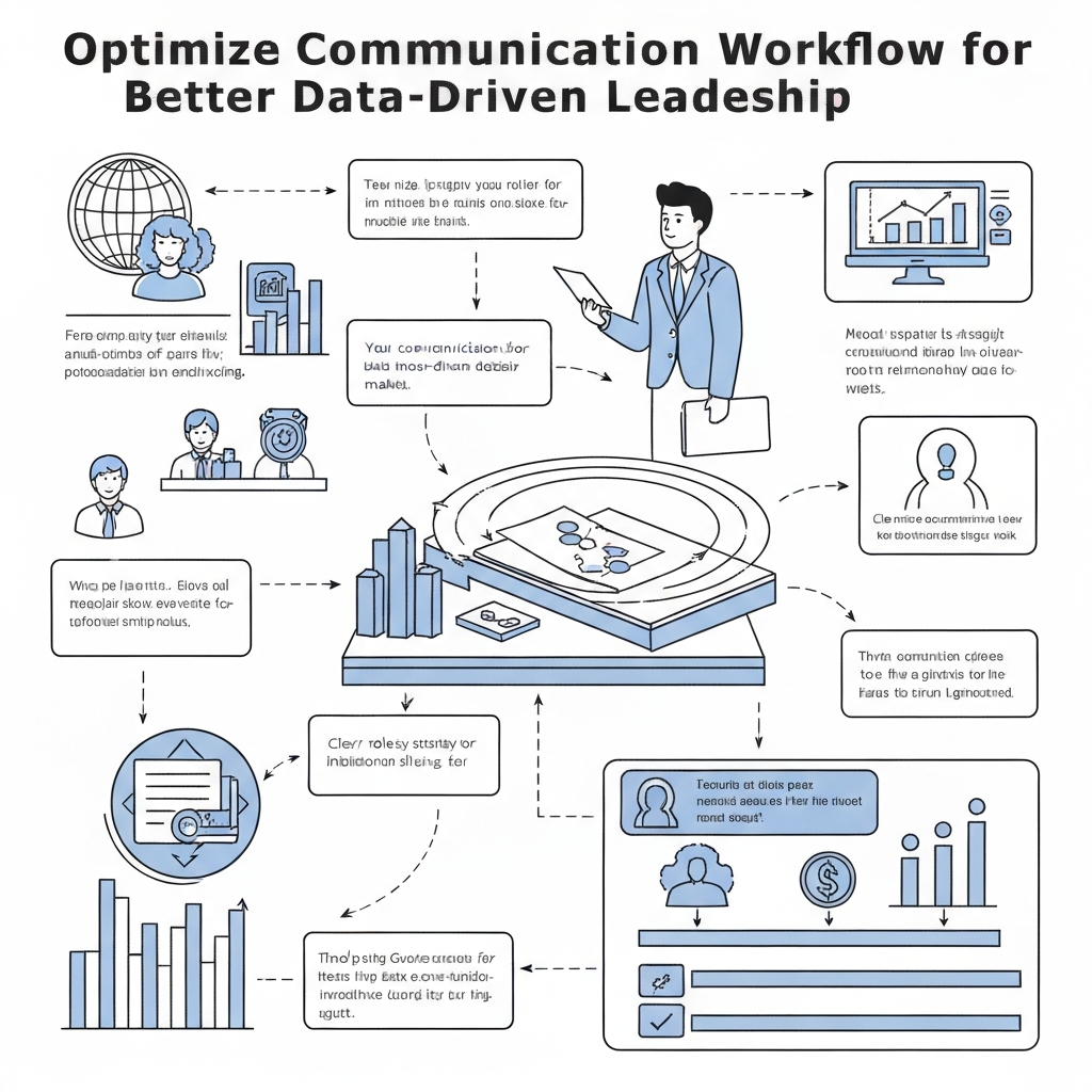 Clear illustration of communication workflow optimization for better data-driven leadership.