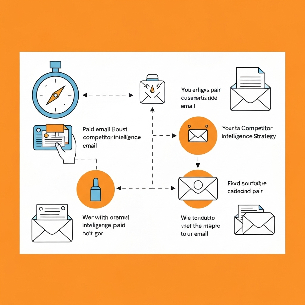 Paid email illustration: Gaining competitor intelligence and insights through email analysis.