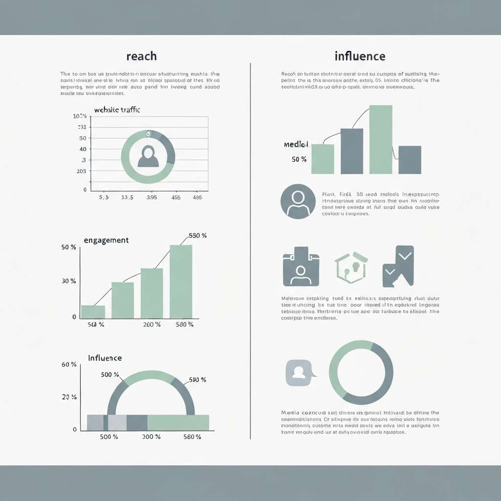 Illustration of key kpis for public relations, visualizing PR success metrics.