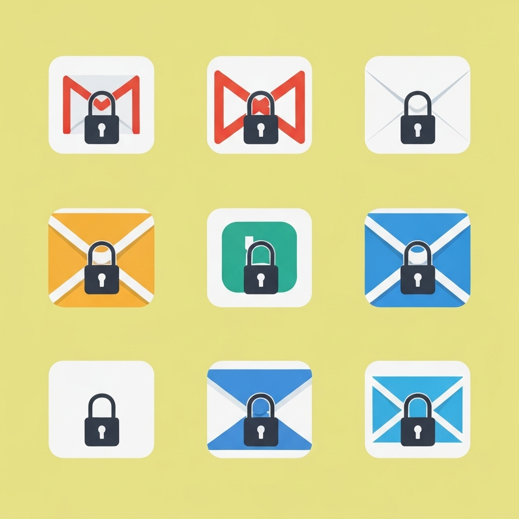 Secure email hosting for business: A modern visual representing data protection and encrypted communication.