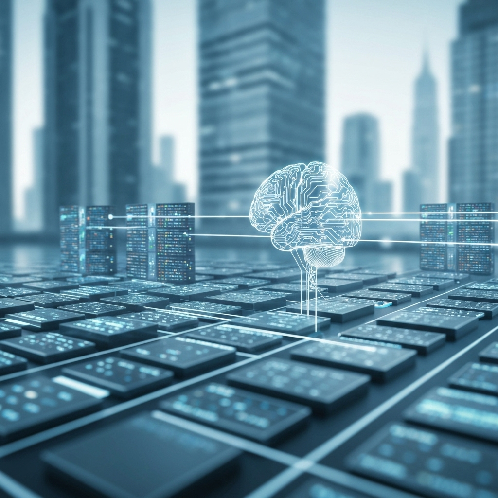 Superhuman AI concept: modern graphic boosting email productivity and management tools.