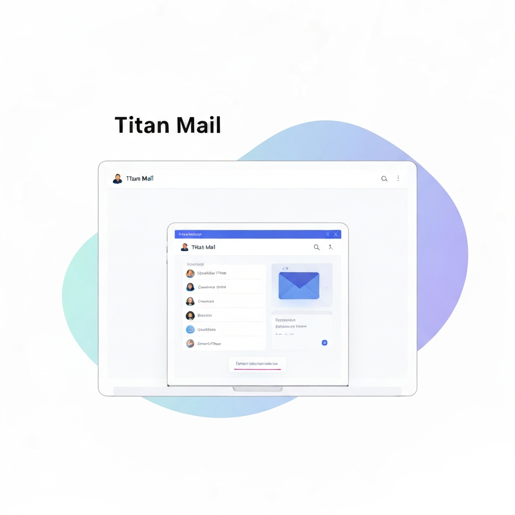 Modern interface of Titan Mail, showcasing AI-powered inbox organization and productivity features.