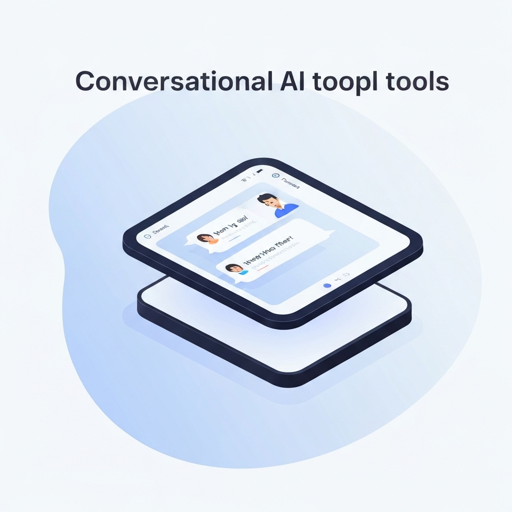 Modern graphic illustrating conversational AI tools enhancing email productivity and business communication.