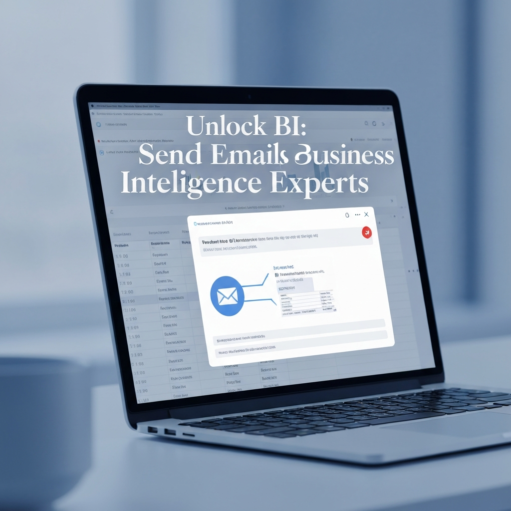Unlock BI: Send Emails to Business Intelligence Experts