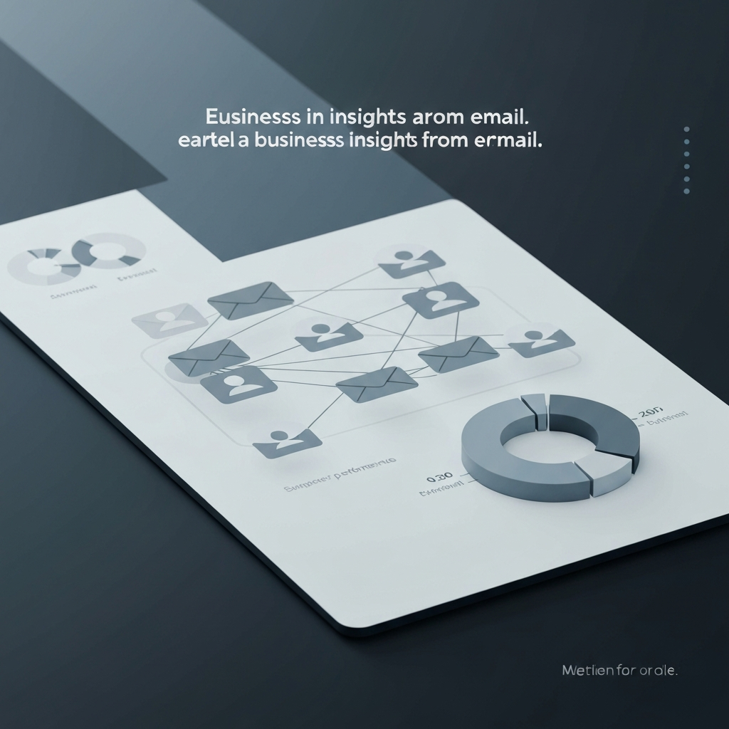 AI analyzing emails to reveal key business insights from email communications.