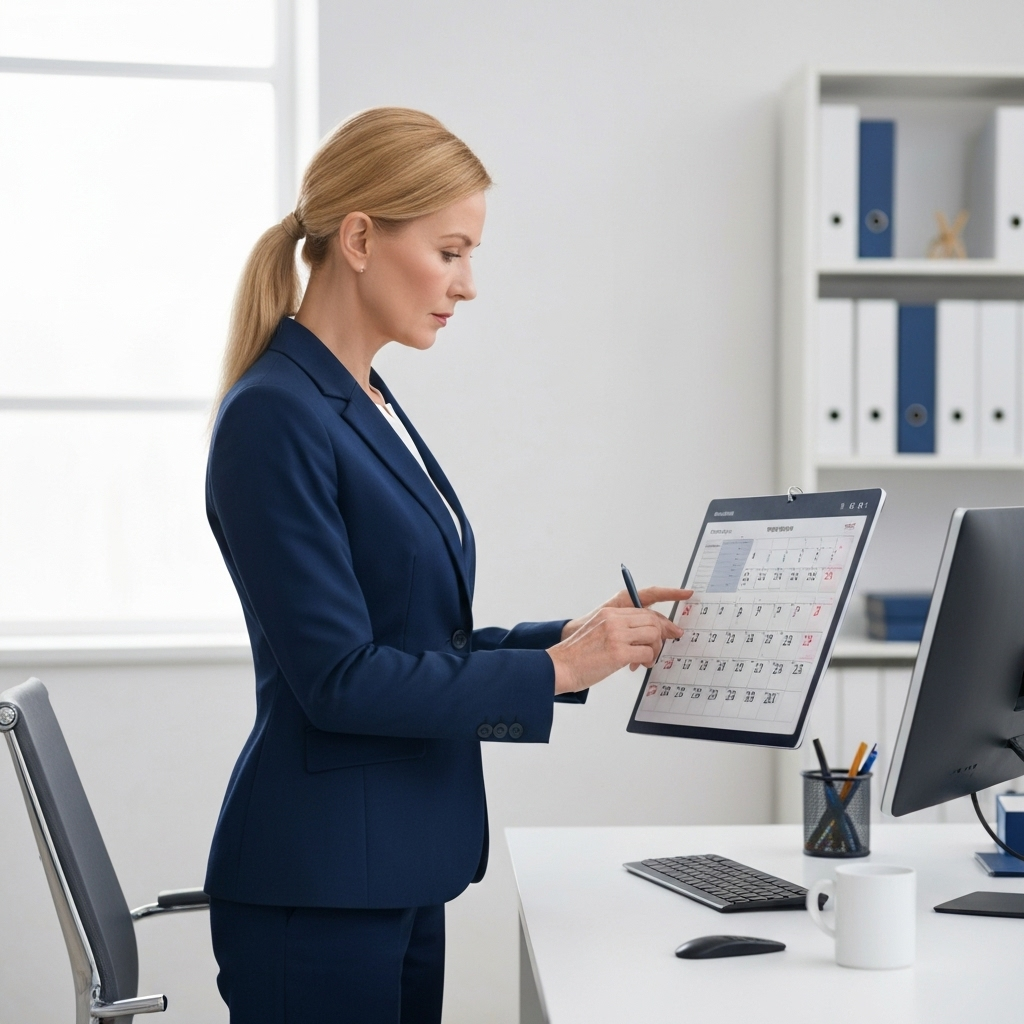 Visualize your AI secretary at work, mastering email productivity and organization.